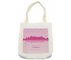 Calligraphic City Skyline Tote Bag