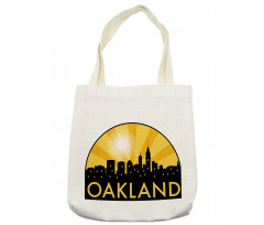 Sunburst Effect Buildings Tote Bag