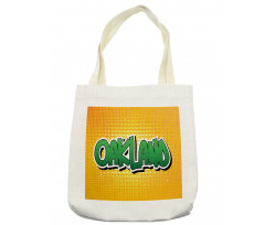 Comic Book Style Wording Tote Bag