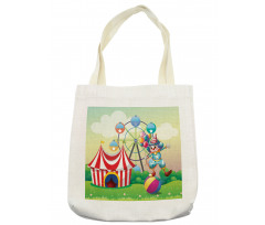 Clown Inflatable Ball Tote Bag