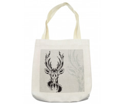 Tribal Deer Shadow Art Tote Bag