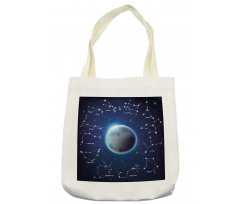 Zodiac Signs Around Moon Tote Bag