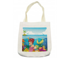 Palm Trees in Island Tote Bag