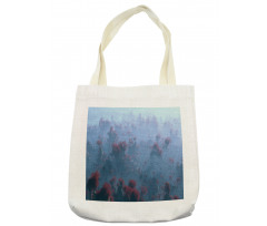 Autumn Trees in Mist Tote Bag