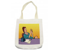 Pop Art Businesswoman Tote Bag