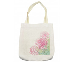 Grunge Paint Art Flowers Tote Bag