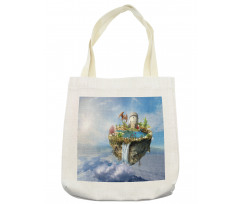 Dragon Castle Tower Tote Bag