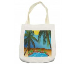 Big Palm Leaves Wild Outdoors Tote Bag