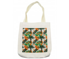 Date Palm Tree with Leaves Tote Bag