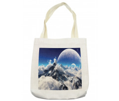 Snow Capped Mountain Tote Bag