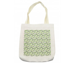 Hand Drawn Leaves Art Tote Bag