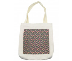 Pastel Abstract Leaves Tote Bag