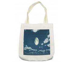 Fluffy Clouds Scattered Tote Bag