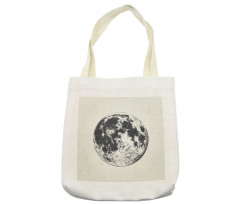 Detailed Sketchy Moon Tote Bag