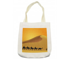 Camel Caravan Sahara Desert Tote Bag