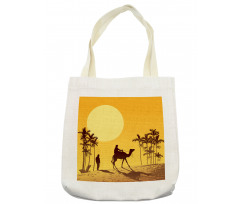 Camel Men and Palms Tote Bag