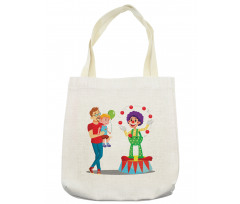 Father and Son Having Fun Tote Bag