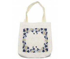 Framed Grape Leaves Graphic Tote Bag