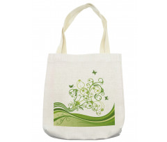 Colorful Botanical Leaves Tote Bag