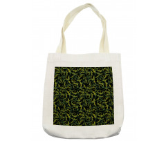 Dark Tones Abstract Ivy Grape Tote Bag