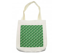 Green Tones Liana Leaves Art Tote Bag