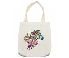 Animal Orchid Ink Art Tote Bag