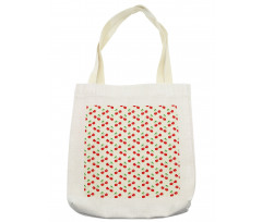 Cartoon Fruit and Leaves Tote Bag