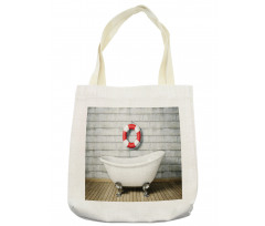 Grunge Wall Sailor Bath Tote Bag