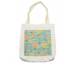 Retro Travel Balloons Tote Bag