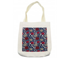 Romantic Botany Roses Art Tote Bag