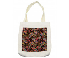 Jumble Warm Tone Floral Tote Bag