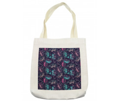 Floral Outline Drawings Tote Bag