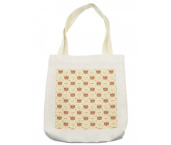 Tribal Bear Heads Tote Bag