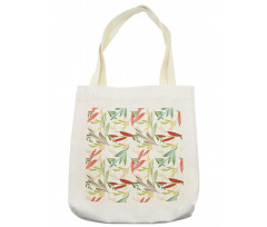 Abstract Modern Leaves Tote Bag