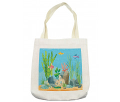 Exotic Fish and Seaweed Tote Bag