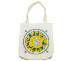 Zodiac Natal Chart Tote Bag