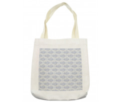 Doodle Flower Drawings Tote Bag