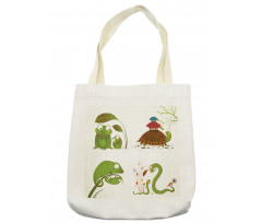 Snake Frog Ninja Reptile Tote Bag