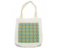 Colorful Polka Dot Animal Tote Bag