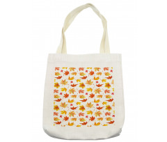 Fallen Maple Leaves Pattern Tote Bag