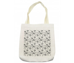 Blooming Flowers Buds Art Tote Bag