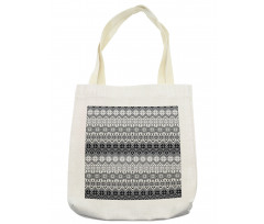 Nordic Snowflake Pattern Tote Bag