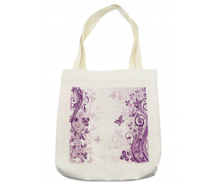 Swirling Flowers Wild Tote Bag