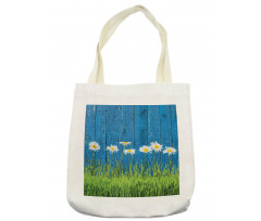 Spring Grass and Daisy Tote Bag