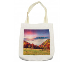 Fall Morning Mountain Tote Bag