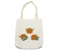 Hippie Surfboards Sun Tote Bag