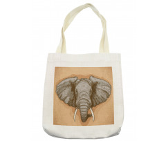 Wild Retro Elephants Tote Bag