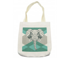 Minimalist Boho Elephant Tote Bag