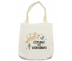 Hopping Bunny Botany Tote Bag