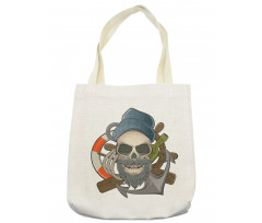 Sailor Skull Nautical Tote Bag